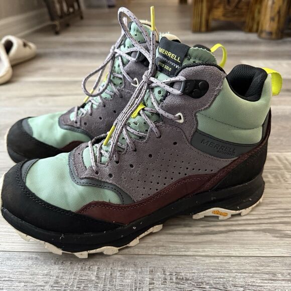 Merrell Speed Solo Mid Hiking Boots Women's 10.5 Waterproof Outdoor Shoes - Picture 3 of 10